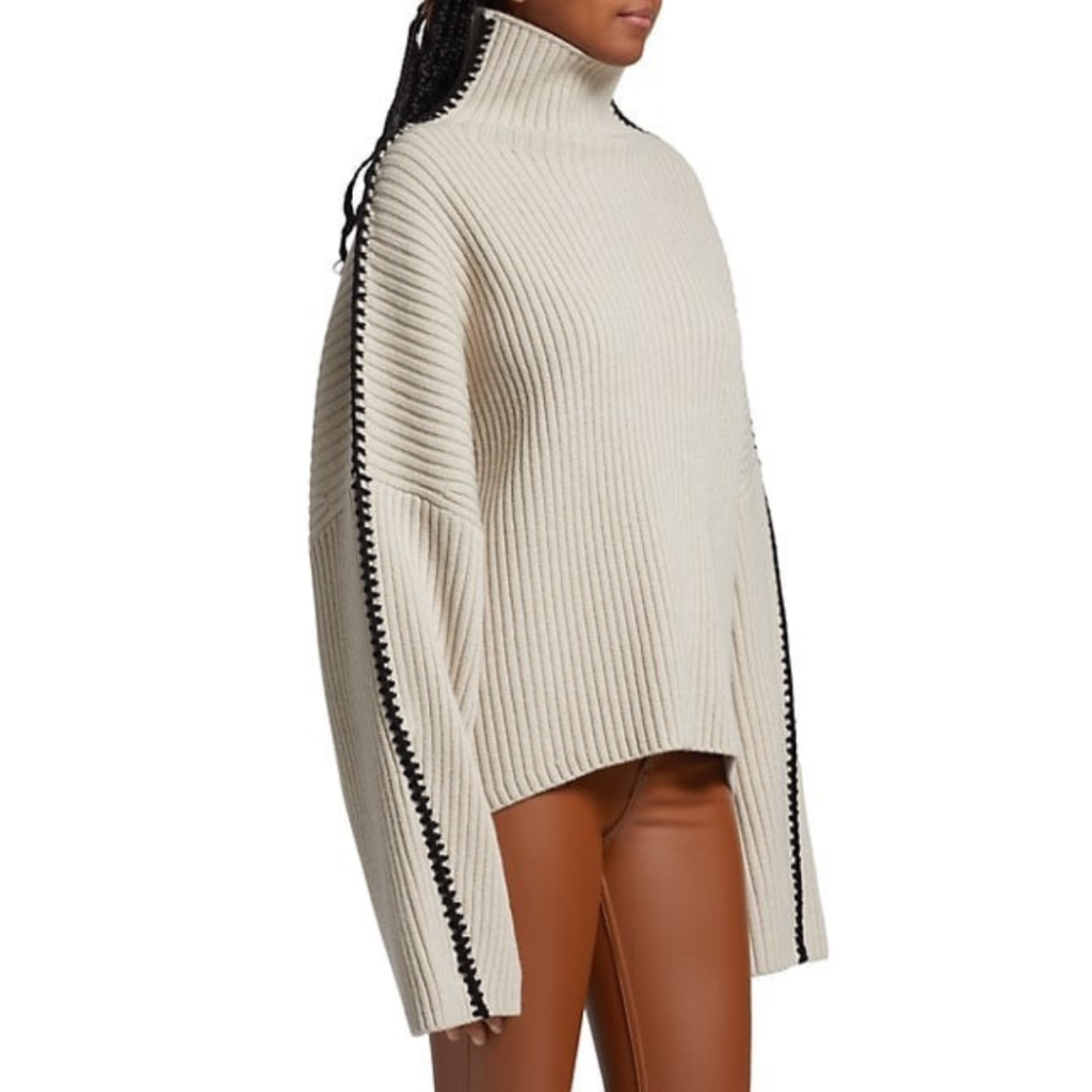 Rag & Bone Ingrid Stitched Turtleneck Sweater