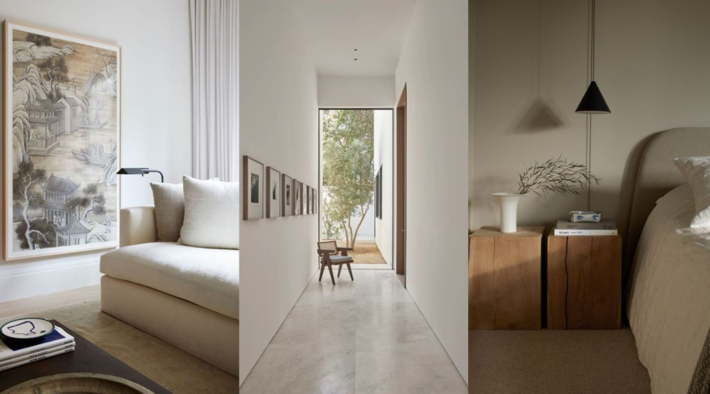 Interior Design Style - the purist collage 