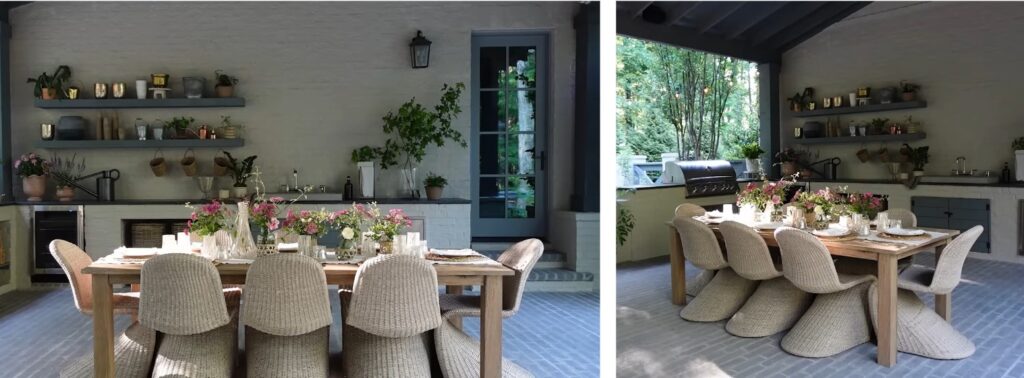 Outdoor Patio Reveal - dining table shots 