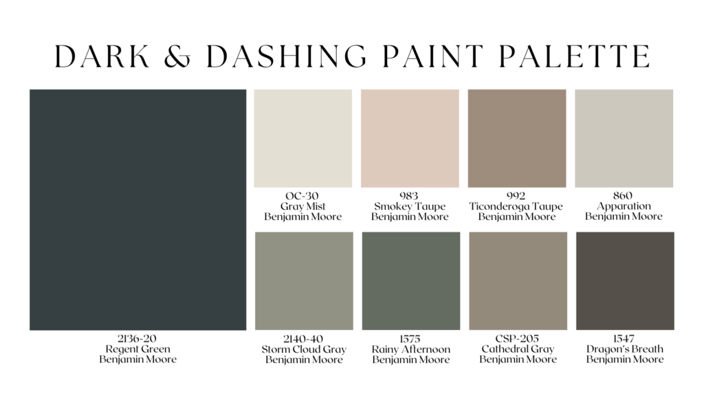 dark and dashing paint palette