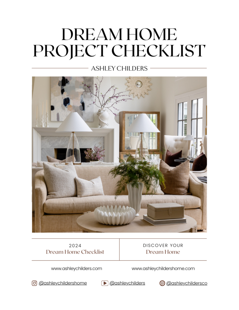 Dream home project checklist 