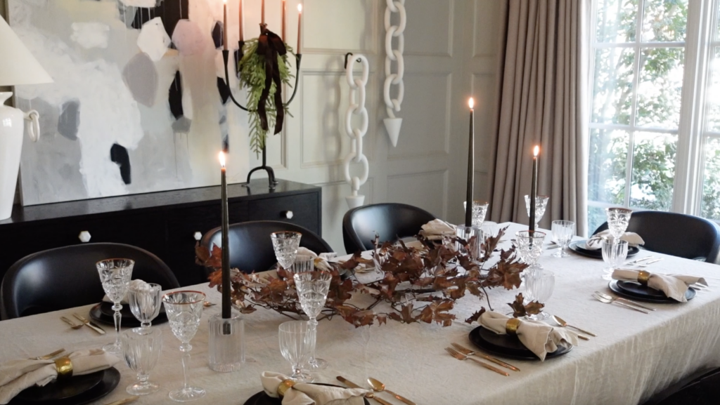 Thanksgiving tablescape - Designer Decorating Ideas for the Holiday Season